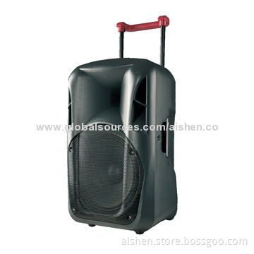 Speaker with USB/SD/FM/Wireless Mic/Remote Control/Rechargeable Battery